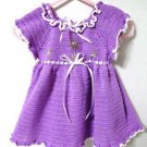 Crochet Infant Dress Wood Violet Blood Cancer United