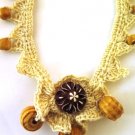 Crochet Necklace Beaded for Blood Cancer United