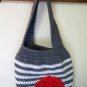 Crochet Brooklyn Charcoal Bloom Bag Purse Blood Cancer United
