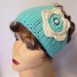Crochet Aqua Headwrap Ear Warmer Blood Cancer United