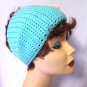 Crochet Aqua Headwrap Ear Warmer Blood Cancer United