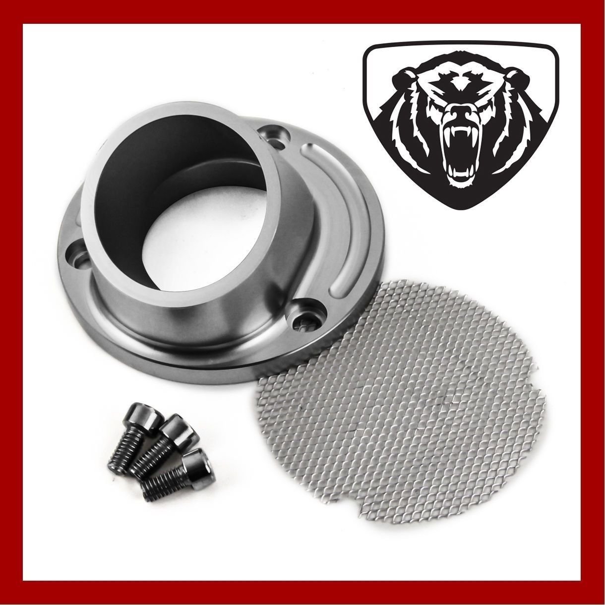 20092014 Yamaha Grizzly YFM 550 Silver Exhaust Muffler Tip w/ Spark