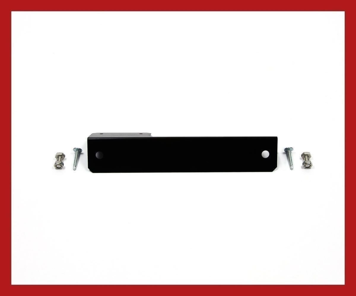 New JDM Universal Black Aluminum Front Bumper License Plate Relocator Bracket