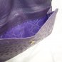 Vera Pelle Ostrich Pattern Checkbook Wallet Clutch Purse