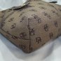 Dooney & Bourke Shoulder Bag Tote Monogram Brown Leather Canvas