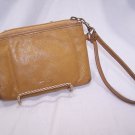 Fossil Wristlet Brown Leather Wallet Purse