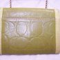 a9,475 Coach Wallet Clutch Monogram Green Leather