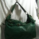 a9,966 Rebecca Minkoff Green Leather Shoulder Bag Tote