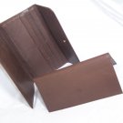 Coach Checkbook Wallet Clutch Purse Brown Leather Separate Checkbook Cover