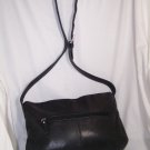 Stone Mountain Black Leather Shoulder Bag Purse Tote