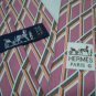 a9,724 Hermes Pink Pattern Tie