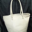 a9,469 Tignanello Beige Leather Shoulder Bag Tote Purse Carryall