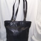 Stone Mountain Black Leather Shoulder Bag Tote Purse
