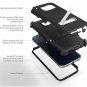 BLACK TRI-SHIELD RUGGED STAND CASE + BELT CLIP HOLSTER FOR SAMSUNG GALAXY S7