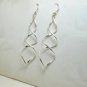 5CM Sterling Silver Double Twist Spiral Drop Earrings