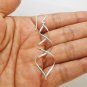 5CM Sterling Silver Double Twist Spiral Drop Earrings