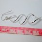 5CM Sterling Silver Double Twist Spiral Drop Earrings