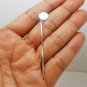 Simple Long Sterling Silver Square Bar Drop Earrings