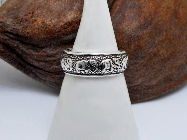 Asia Elephant Toe Ring, 925 Sterling Silver Jewelry Womens Adjustable Ring