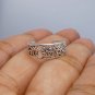 Cutout Flower Toe Ring 925 Sterling Silver Handmade Adjustable Ring Size US 5