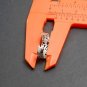 Cutout Flower Toe Ring 925 Sterling Silver Handmade Adjustable Ring Size US 5