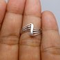 Sterling Silver Wire Letter Z Toe Ring