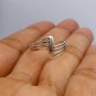 Sterling Silver Wire Letter Z Toe Ring