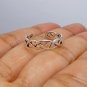 Adjustable DNA Double Helix Toe Ring 925 Sterling Silver, Handmade Greek Science Ring