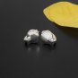 Minimalist Disc Earrings 12mm, Silver Huggie Hoop Earrings
