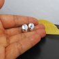 Minimalist Disc Earrings 12mm, Silver Huggie Hoop Earrings