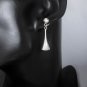 Handmade Geometric Drop Earrings In 925 Sterling Silver