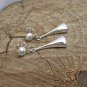 Handmade Geometric Drop Earrings In 925 Sterling Silver