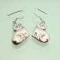 Silver Cat Dangle Earrings, Women Animal Drop Earrings