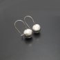 Sterling Silver Ball Drop Earrings, Silver Dangle Earrings, Handmade Earrings