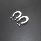 Silver Horseshoe Earrings, 925 Sterling, Horseshoe Hoop Earrings, Handmade Earrings