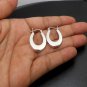 Silver Horseshoe Earrings, 925 Sterling, Horseshoe Hoop Earrings, Handmade Earrings