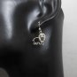 Cut Out Silver Lion Earrings 25mm, Girls Animal Earrings