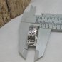 Leaf Textured Silver Ring, Solid Sterling Silver Band Ring