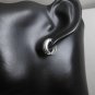 Silver Round Hoop Earrings, Unisex Huggie Earrings 12mm