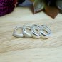 Silver Round Hoop Earrings, Unisex Huggie Earrings 12mm