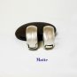 Round Dome Hoop Earrings 12mm, Unisex Silver Huggie Earrings