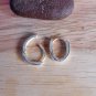 Silver Oval Hug Earrings, Tiny Huggie Hoop Earrings 12mm
