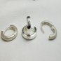 925 Sterling Silver Round Hoop Earrings, Hug Earrings, Unisex Earrings