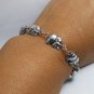 Silver Asia Elephant Bracelet, 925 Sterling Silver, Elephant Link Bracelet