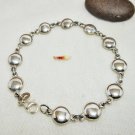 Round Dome Bracelet, 925 SterlingSterling, Silver Jewelry, Link Bracelet