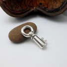 925 Sterling Silver 3d Prison Key Charm, Key Pendant 27mm, Hall Key Charm, Town Key Charm
