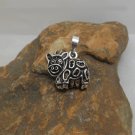 Moving Cow Pendant, 925 Sterling Silver, Handmade Charm, Animal Pendant, Bracelet Charm
