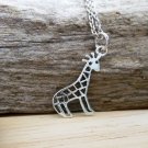 Sterling Silver Giraffe Necklace 16", Silver Pendant Necklace, Gifts for Her Sterling Silver Giraffe Necklace 16", Silver Pendant Necklace, Gifts for Her