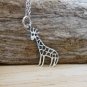 Sterling Silver Giraffe Necklace 16", Silver Pendant Necklace, Gifts for Her