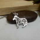 Handcraft Sterling Silver Zebra Charm,Zebra Charm,Bracelet Charm,Silver Zebra Charm